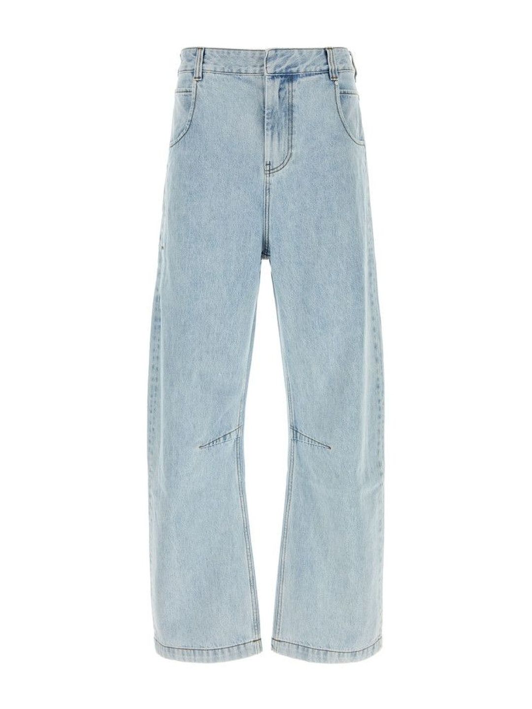 Light Blue Solid Jeans-image-4