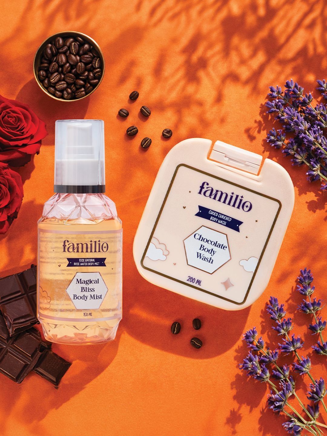 Famillio Rose Water Mist 150 ml & Choco Enriched Body Wash 200 ml-image-11