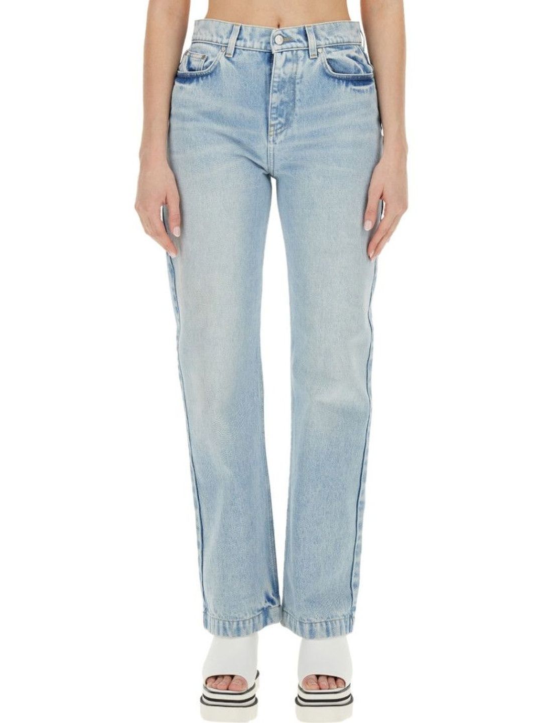 Denim Straight High Rise Jeans-image-20