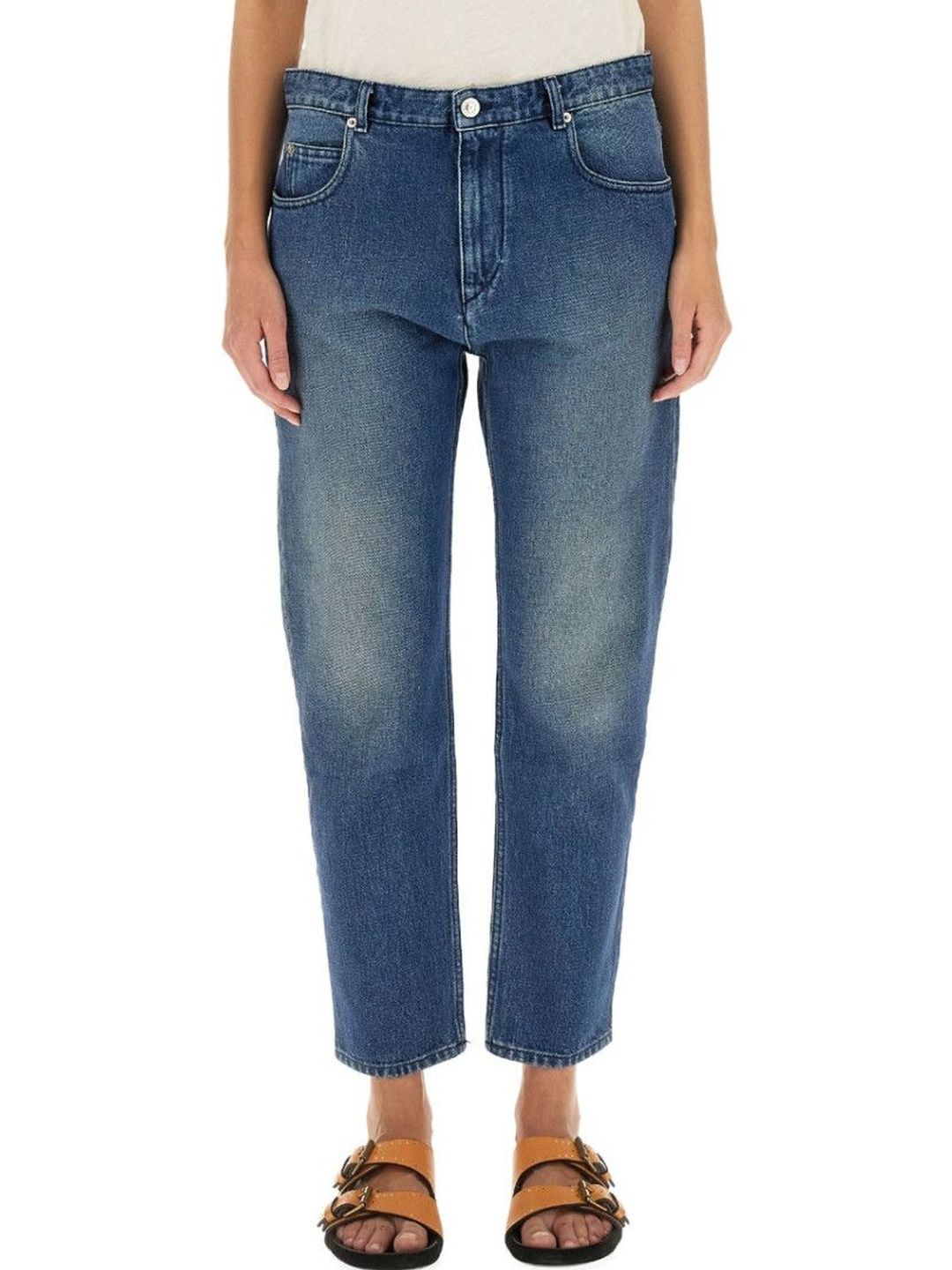 marant etoile Blue Straight Mid Rise Jeans-picture-13