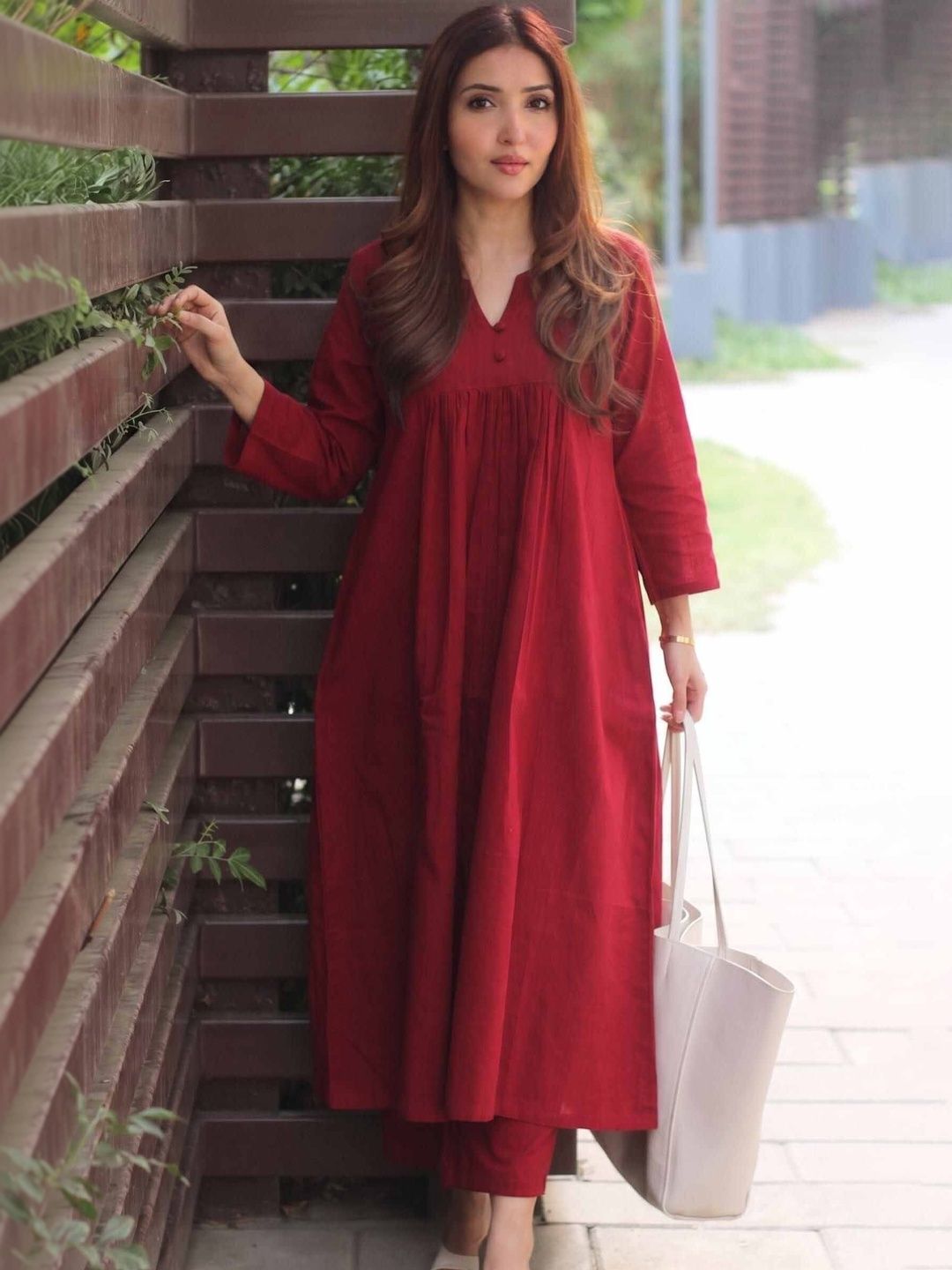 manokamna Women Empire Kurta with Trousers-picture-56