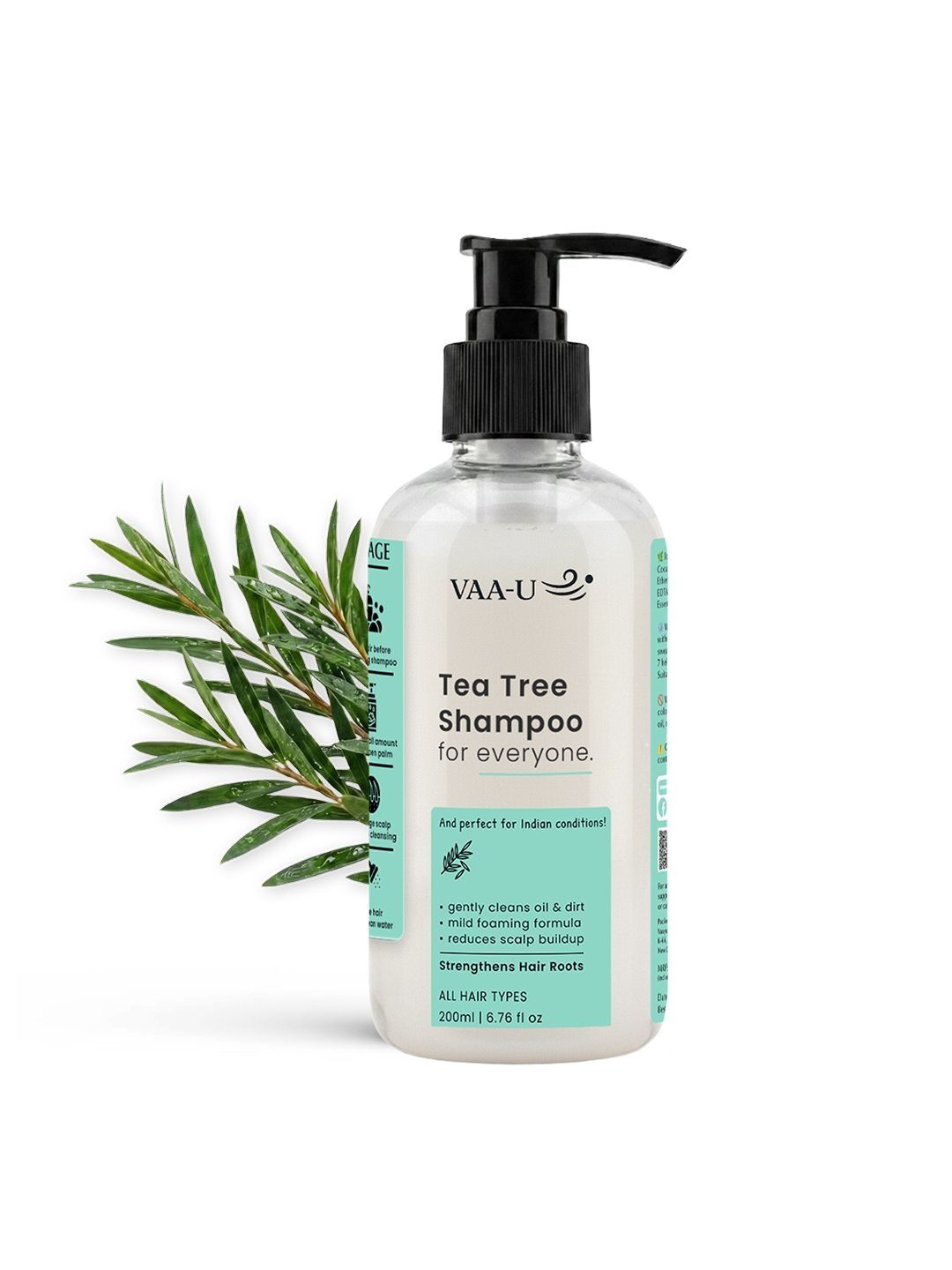 VAA-U Hair Growth & Scalp Health Tea Tree Shampoo - 200 ml-image-29