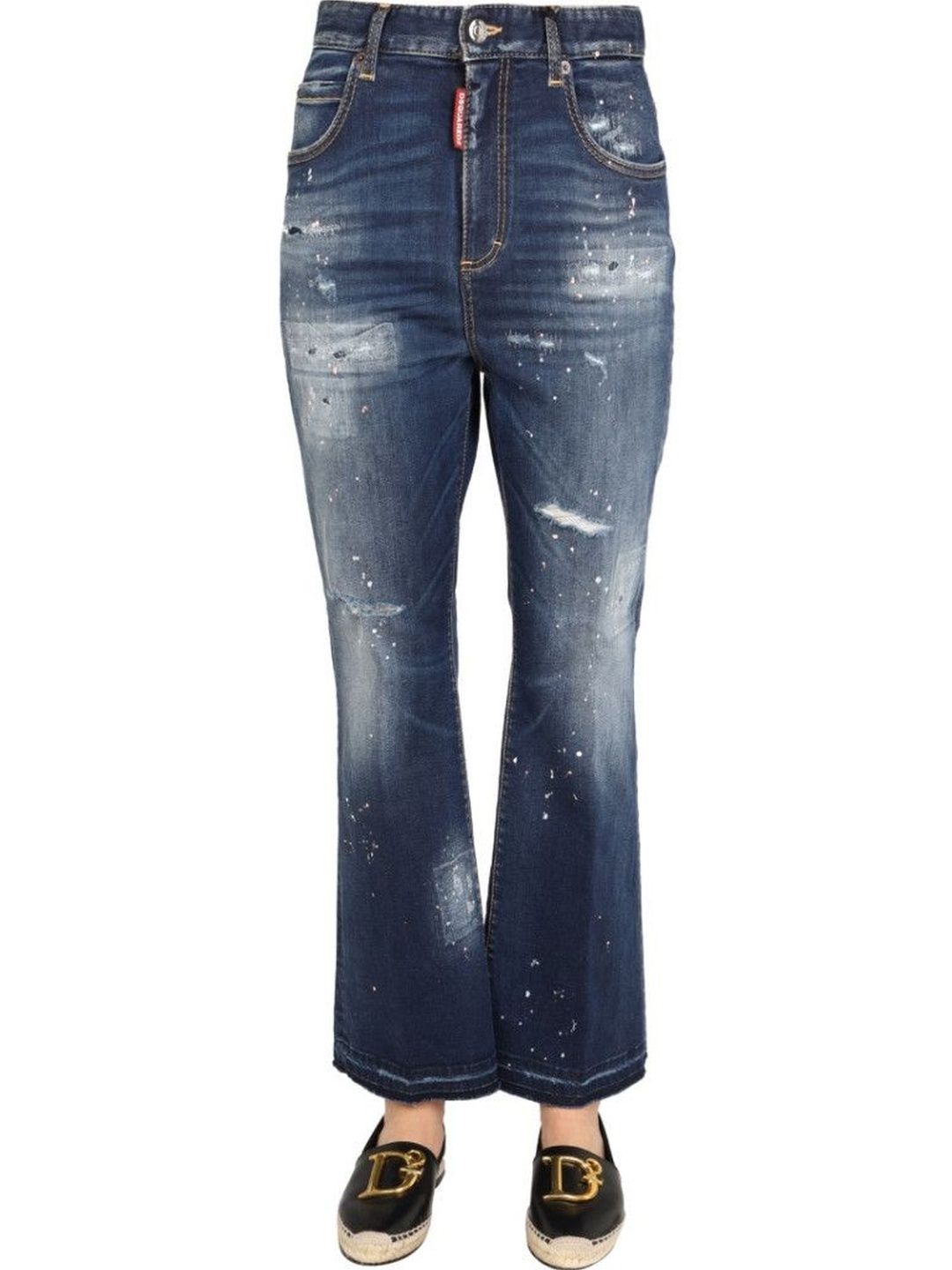 dsquared2 Denim Flared High Rise Jeans-picture-38