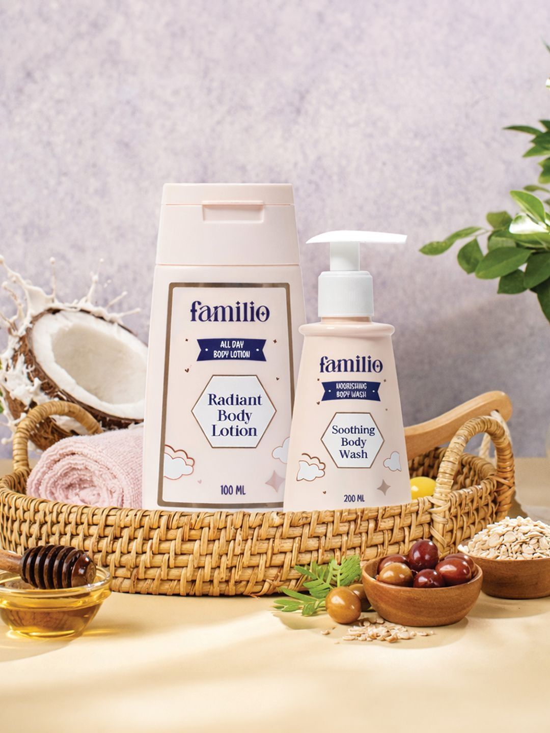 Familio Set Of 2 Squishy Mushy Body Wash 200 ml With Radiant Body Lotion 100 ml-picture-39
