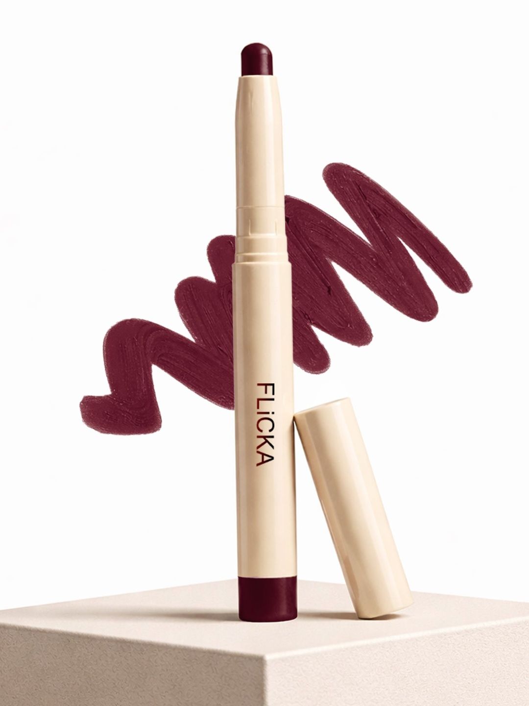 FLiCKA Standout Smudge Proof Creamy Finish Lipstick With Vitamin E -1.5 g - Shade 01-image-17