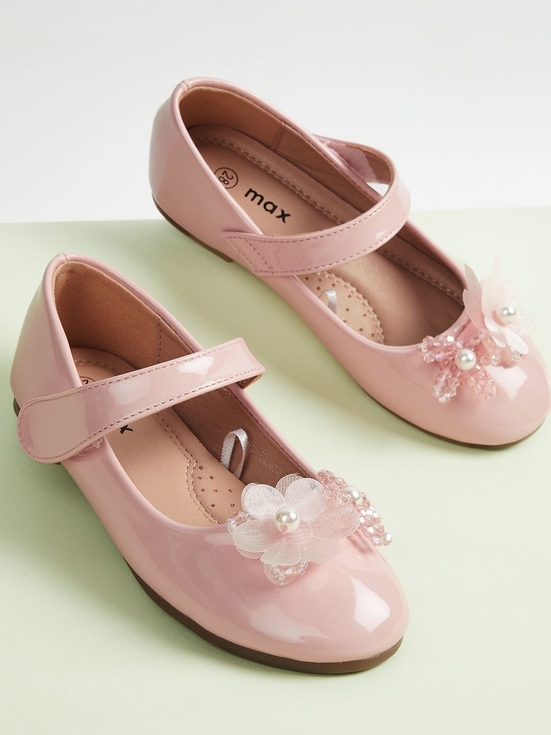 max Girls Embellished Party Flats-picture-14