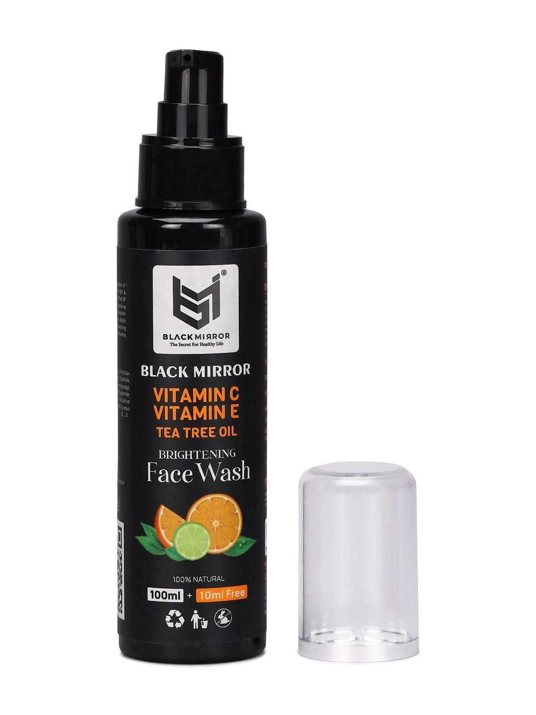 BLACK MIRROR Vitamin C Vitamin E with Tea Tree Oil Brightening Face Wash - 100 ml-picture-3