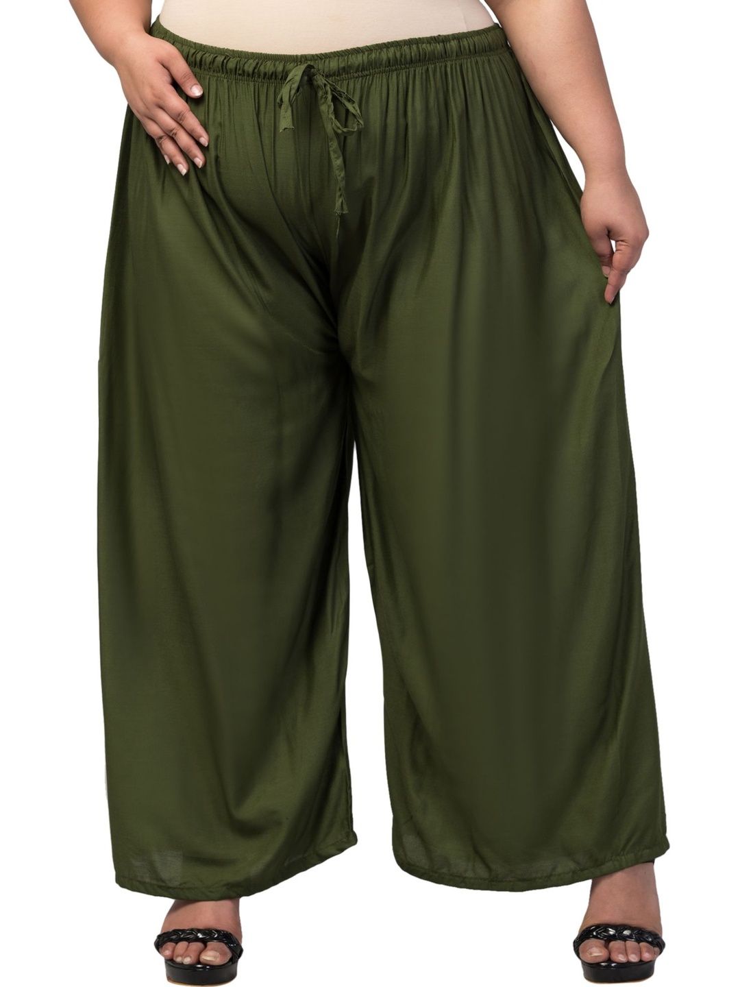 XAIM EDGE Women Wide Leg Knitted Ethnic Palazzos-picture-36