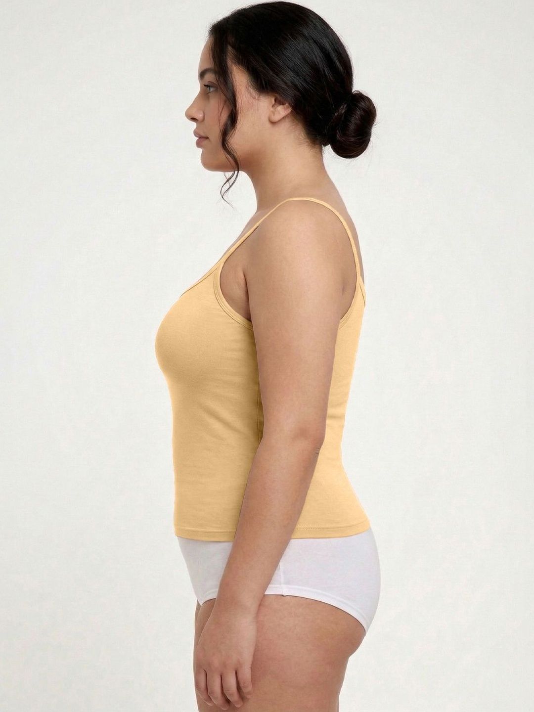 Plus Size Pack Of 2 Round Neck Non Padded Camisoles-image-32