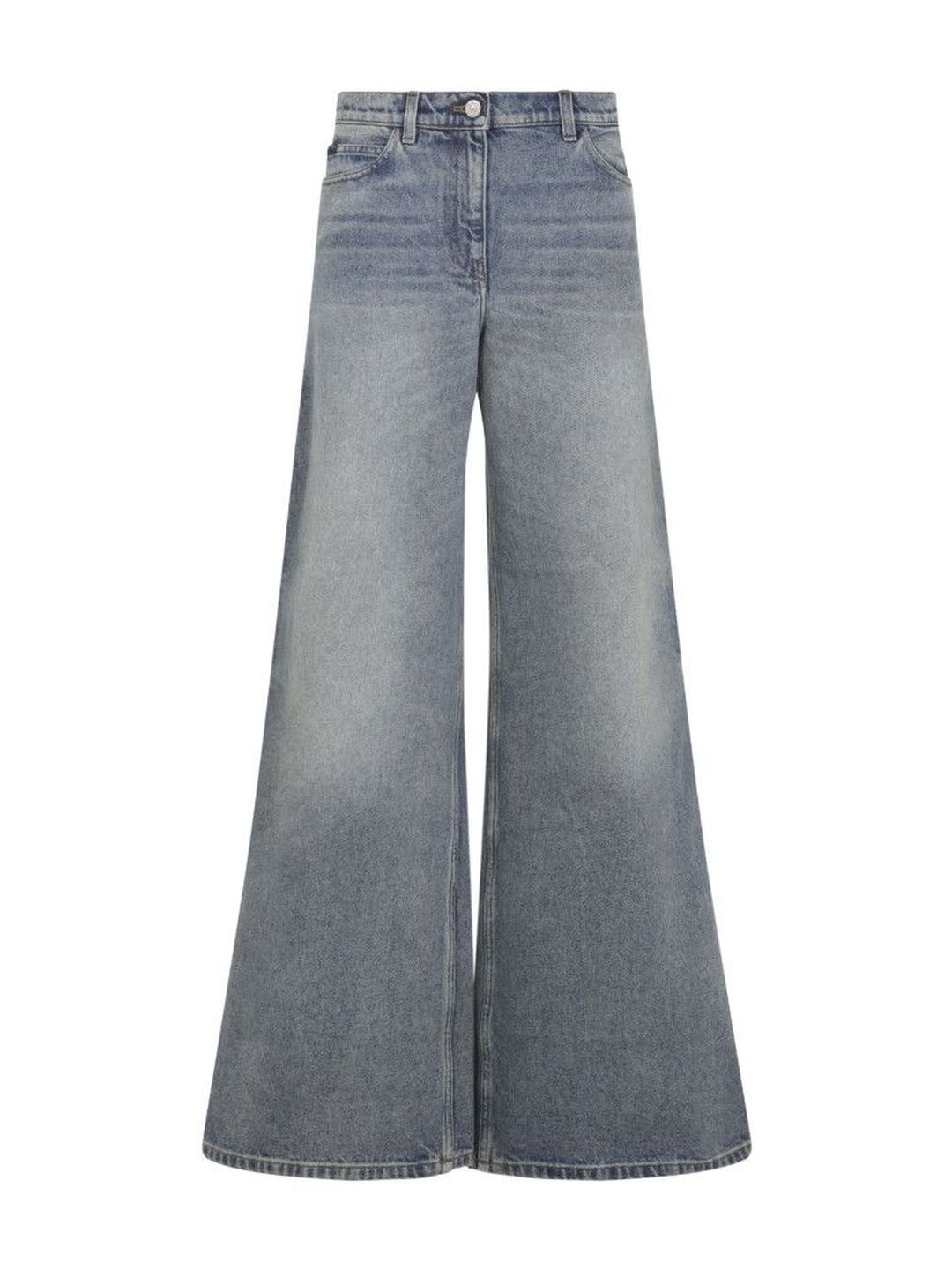 courreges Blue Straight Mid Rise Jeans-picture-11