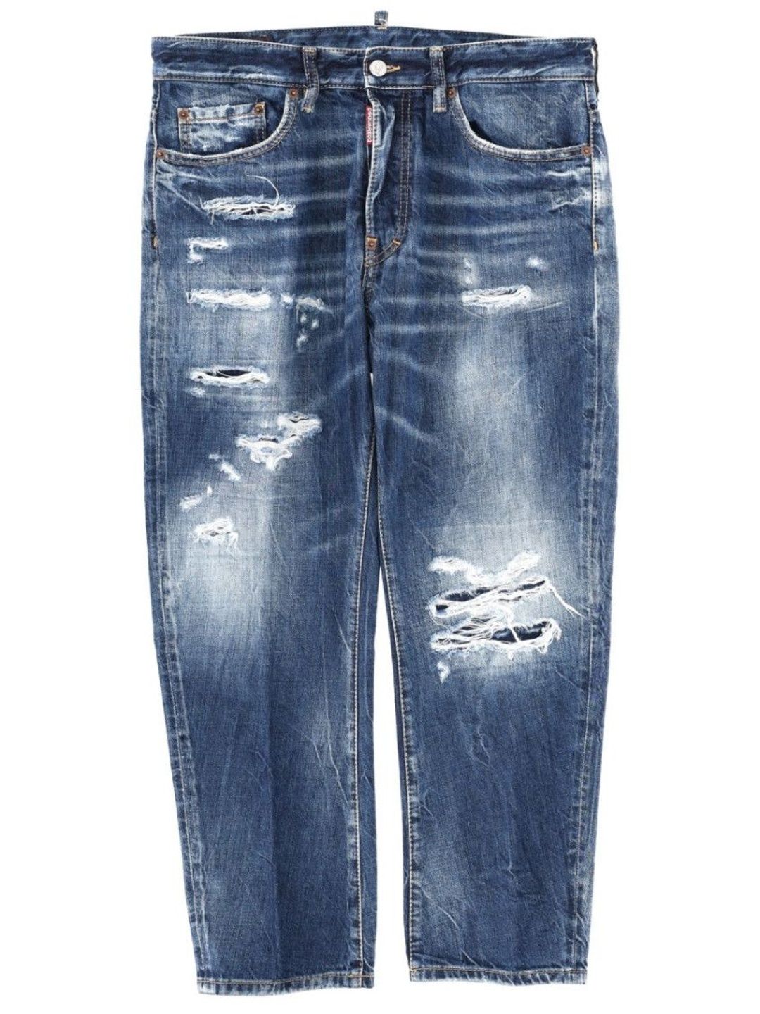 Blue Mid Rise Jeans-image-30