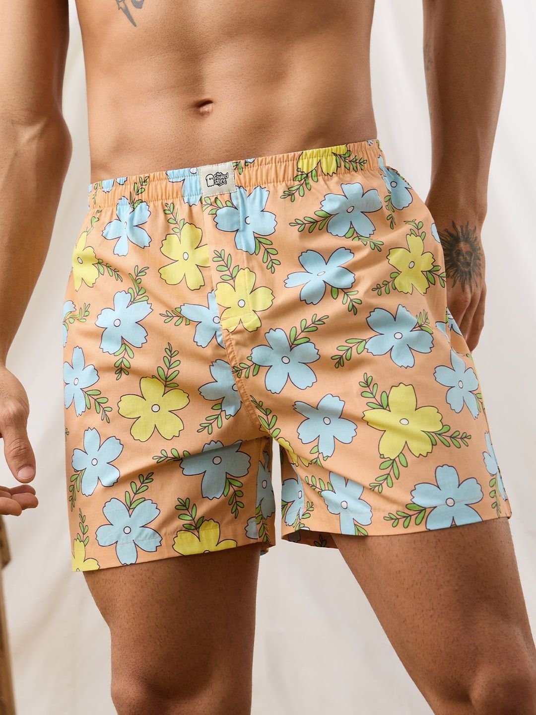 The Souled Store Printed Pure Cotton Mid Rise Boxers-picture-16