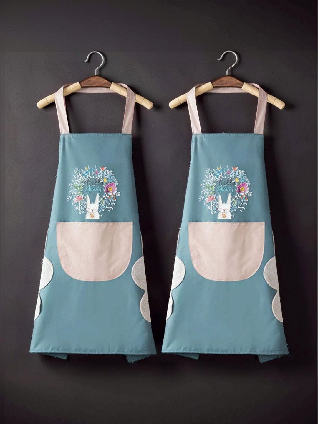 Ashmakam 2-Pcs Blue Printed Aprons-picture-16