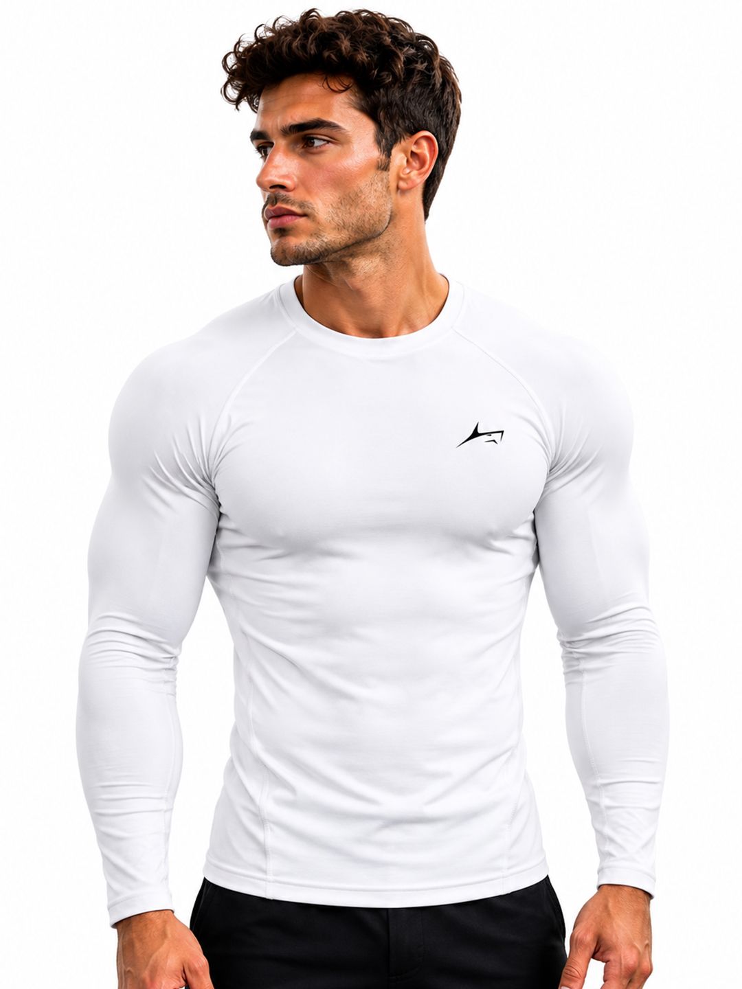 Prosharx Men Brand Logo Printed Dri-FIT Compression T-shirt-image-43