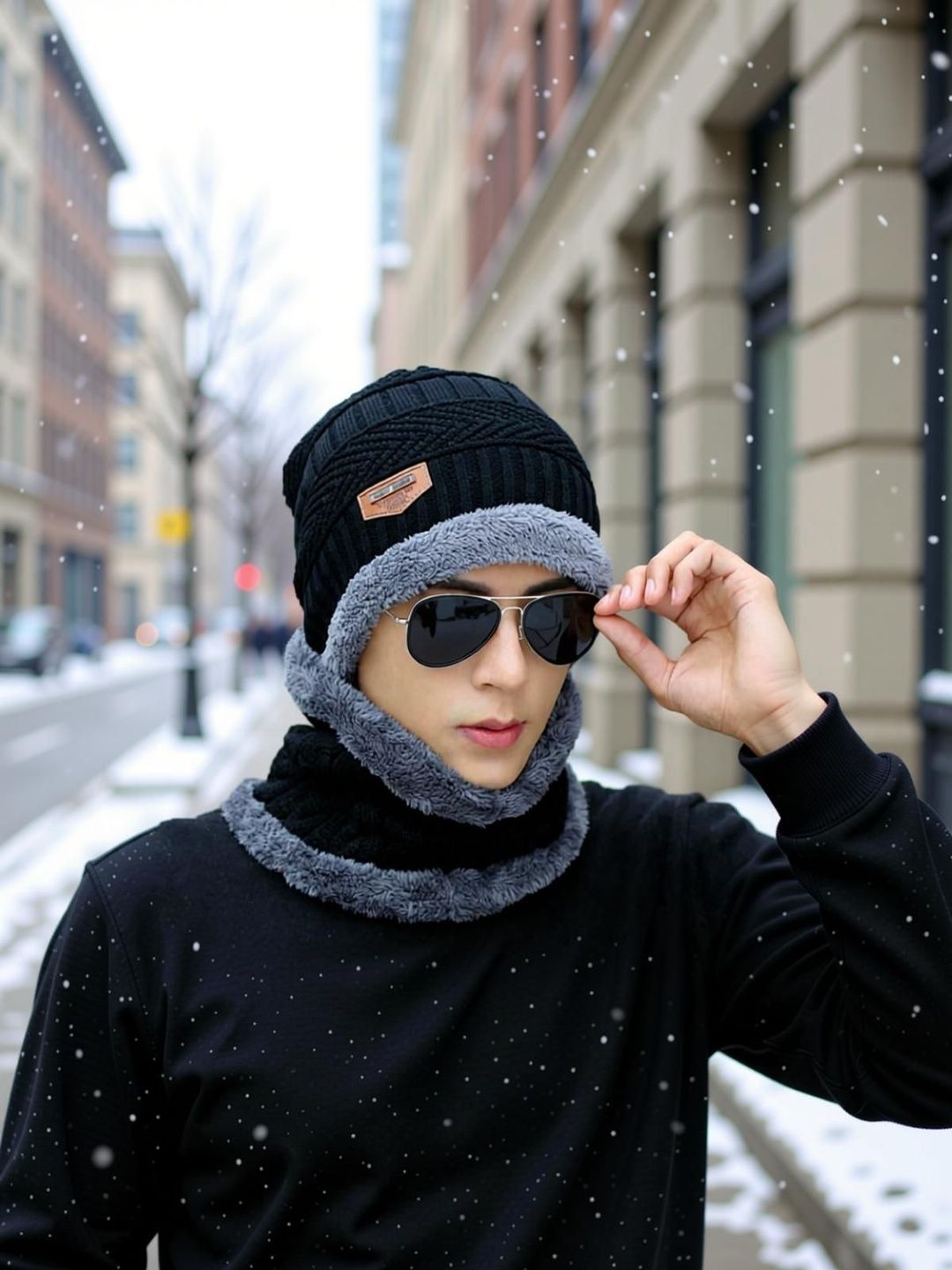 Evanden Unisex Self Design Woollen Beanie-picture-50