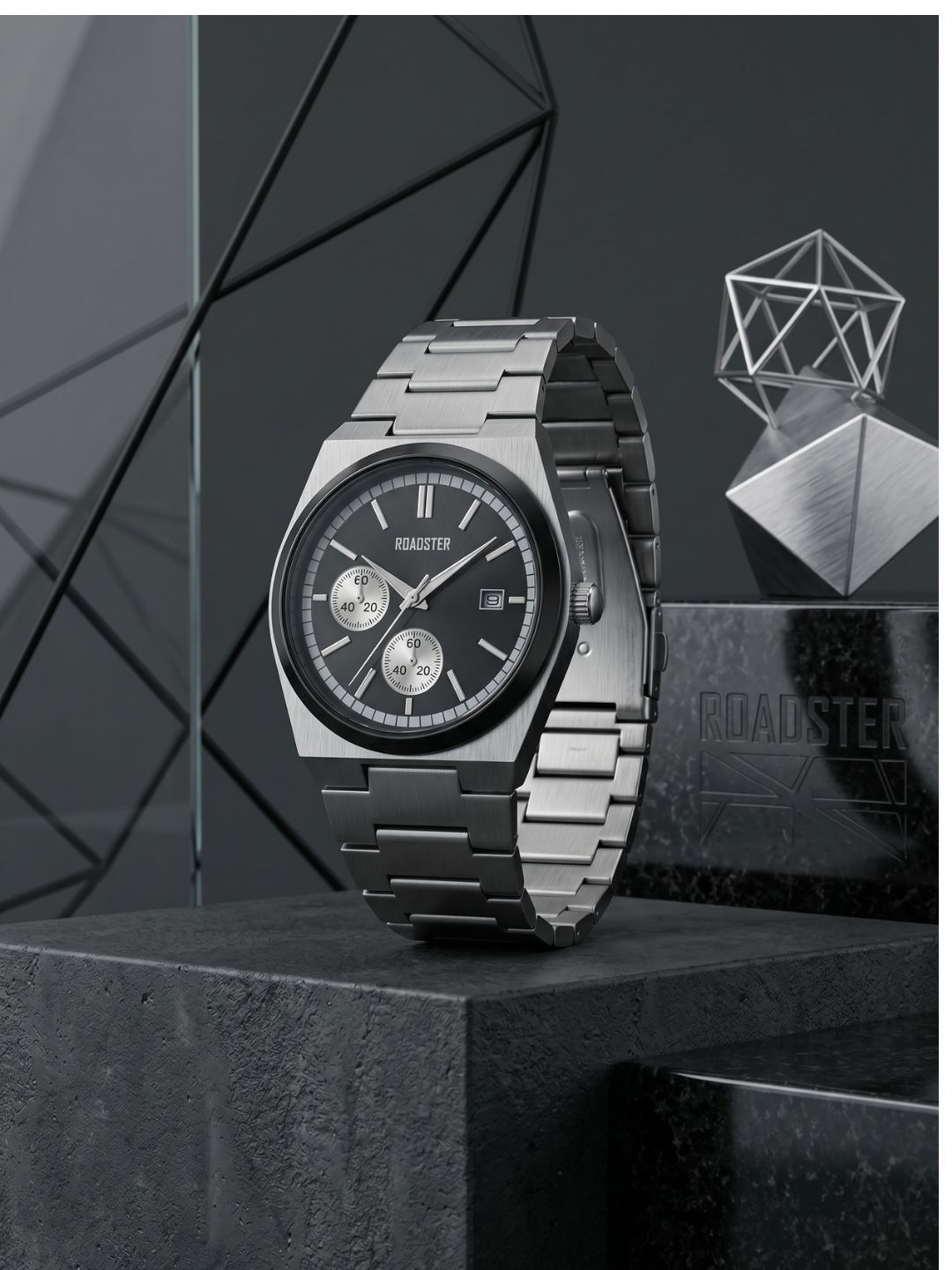 Roadster Men Dial & Stainless Steel Bracelet Style Straps Analogue Chronograph Watch 2526-SC-RDSTR-06-picture-45