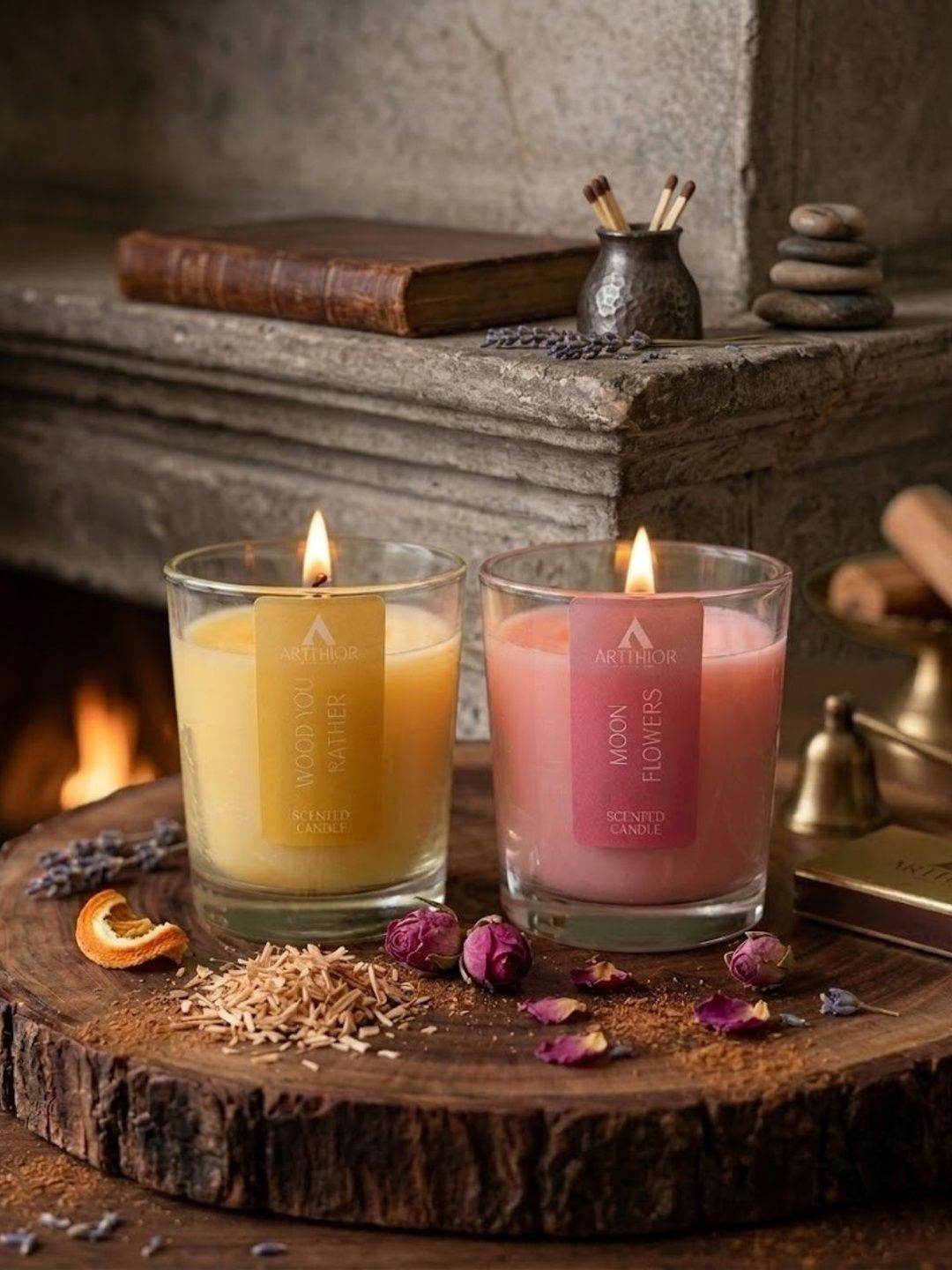 Whipandwick Multicoloured & Yellow Jar Candle-picture-14