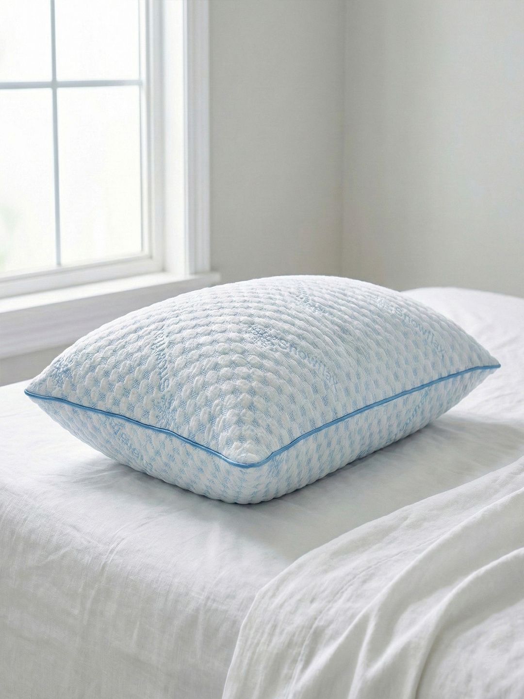 AYKA White Fibre Filled Cotton Pillow-picture-33