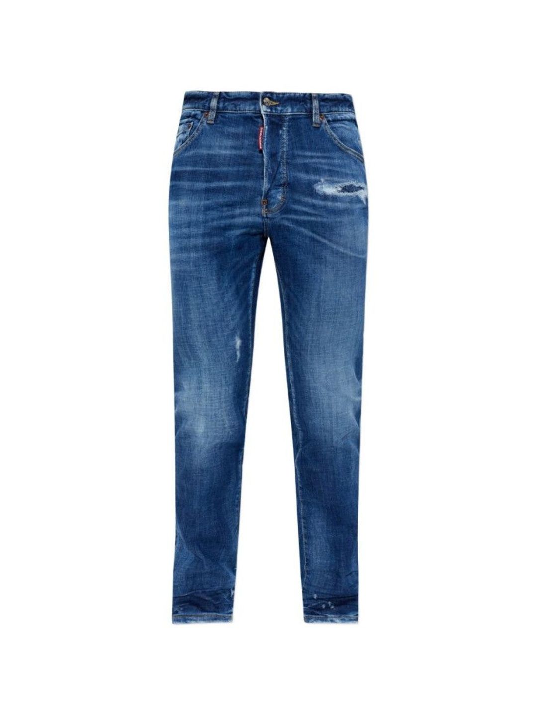 Blue Straight High Rise Jeans-image-17