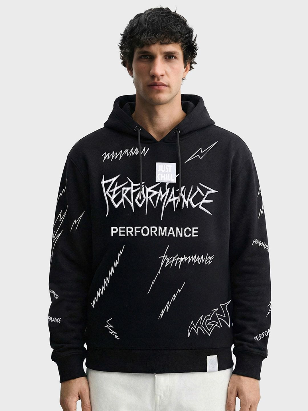 The Indian Garage Co Men Printed Hooded Sweatshirt-picture-24