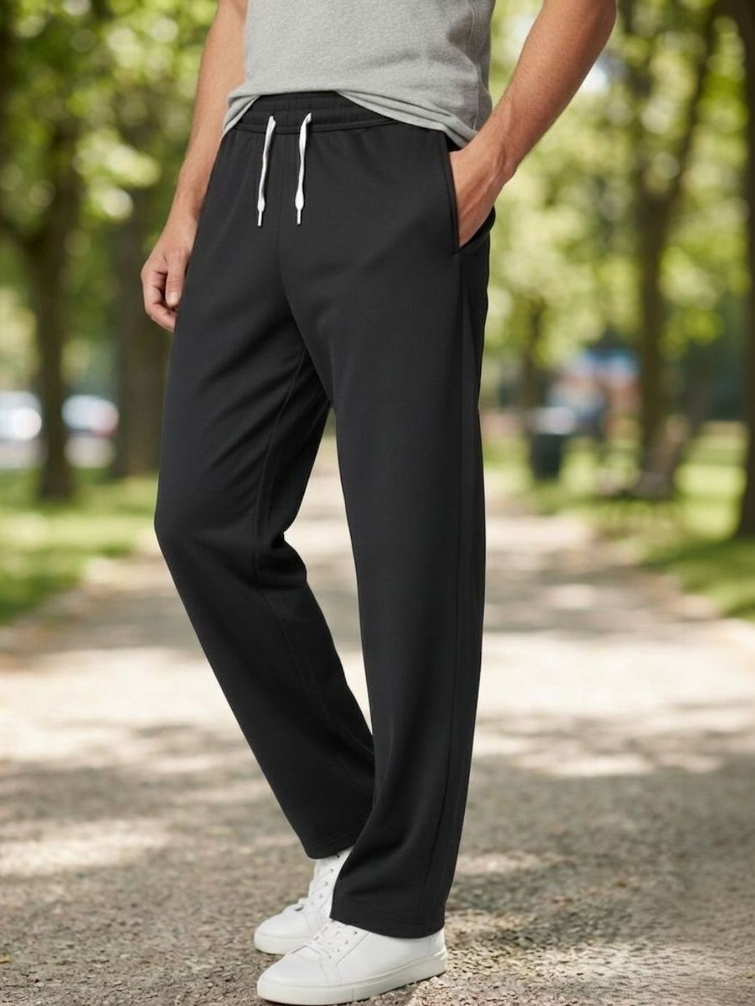 INDICLUB Men Relaxed Loose Fit Trousers-picture-22