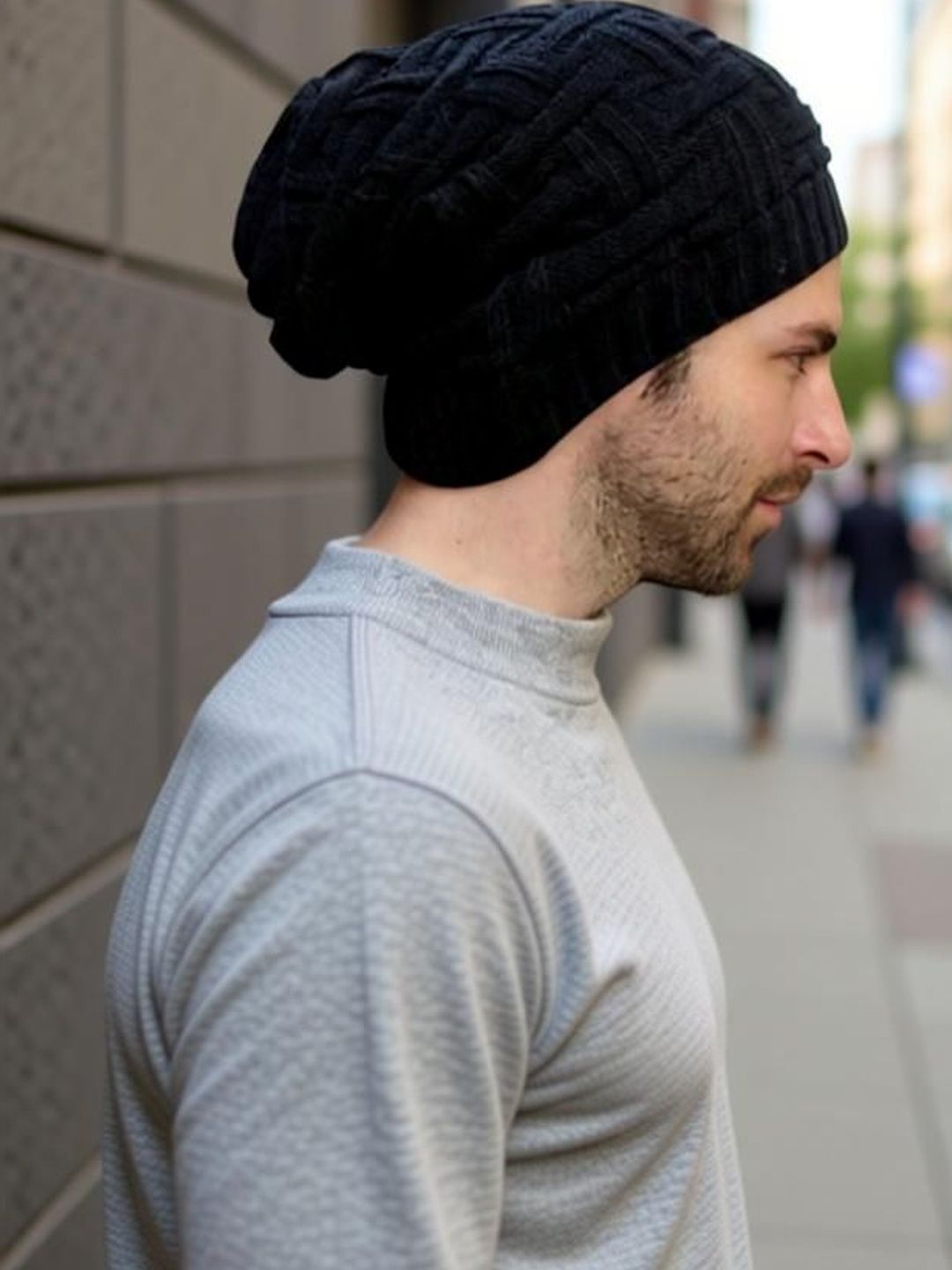 Evanden Men Self Design Woollen Beanie-picture-14