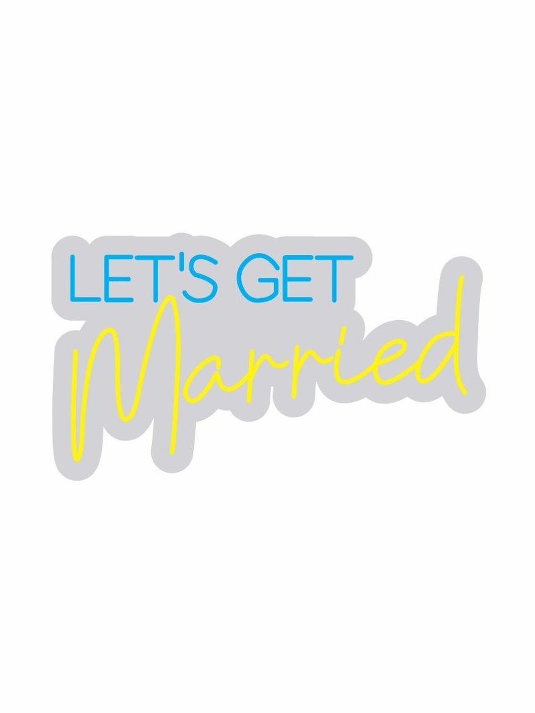 Custom Neon Let's Get Married Neon Sign-picture-40
