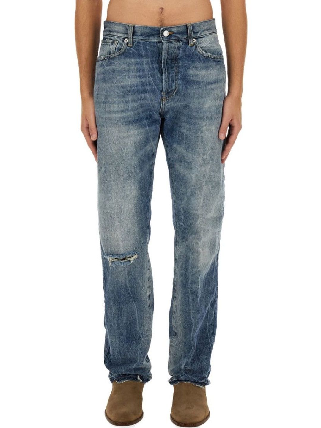 Blue Mid Rise Jeans-image-21