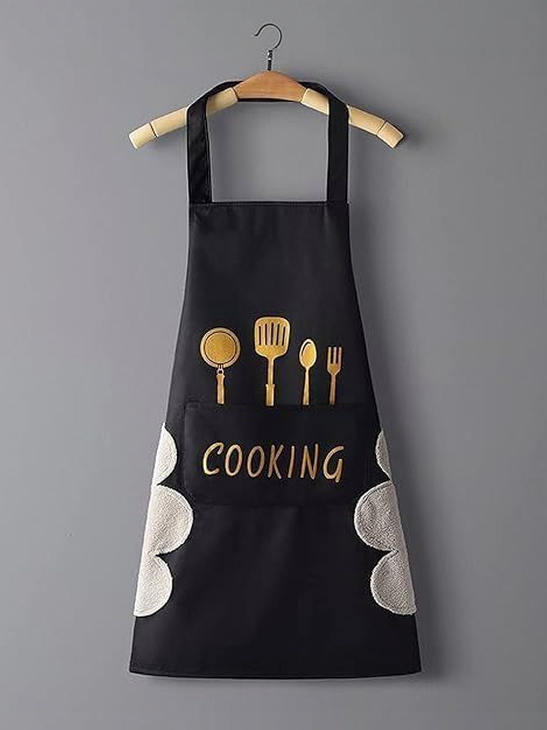 Ashmakam Black Printed Waterproof Apron-picture-12