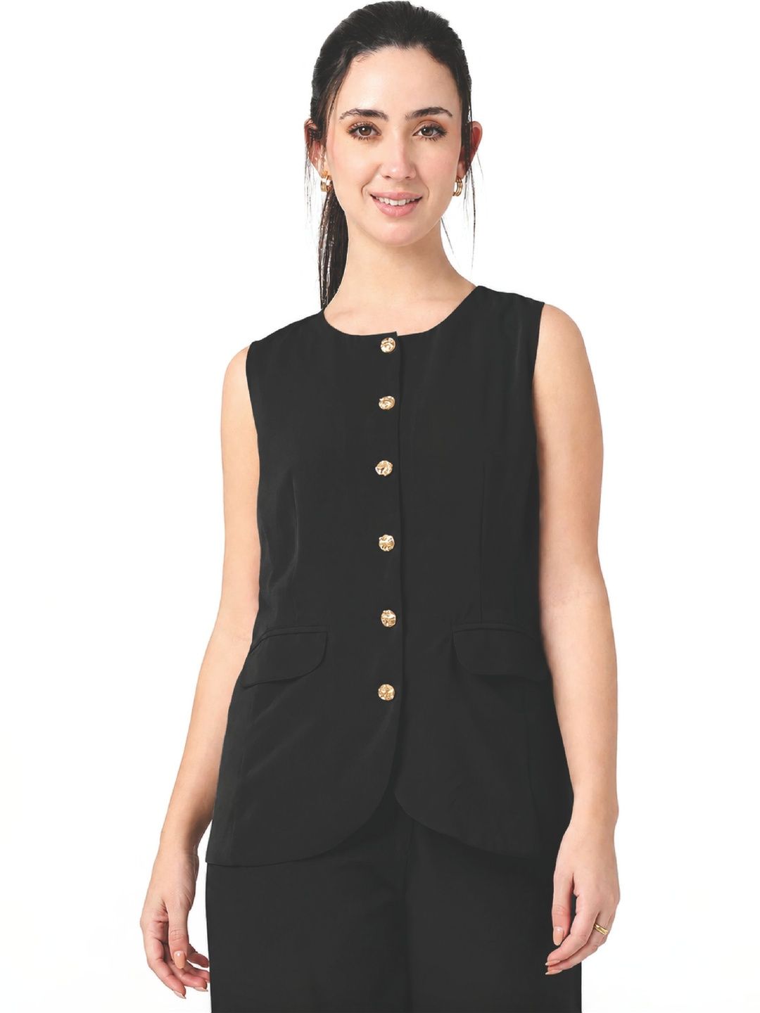Strong And Brave Scoop Neck Formal Waistcoat-picture-47