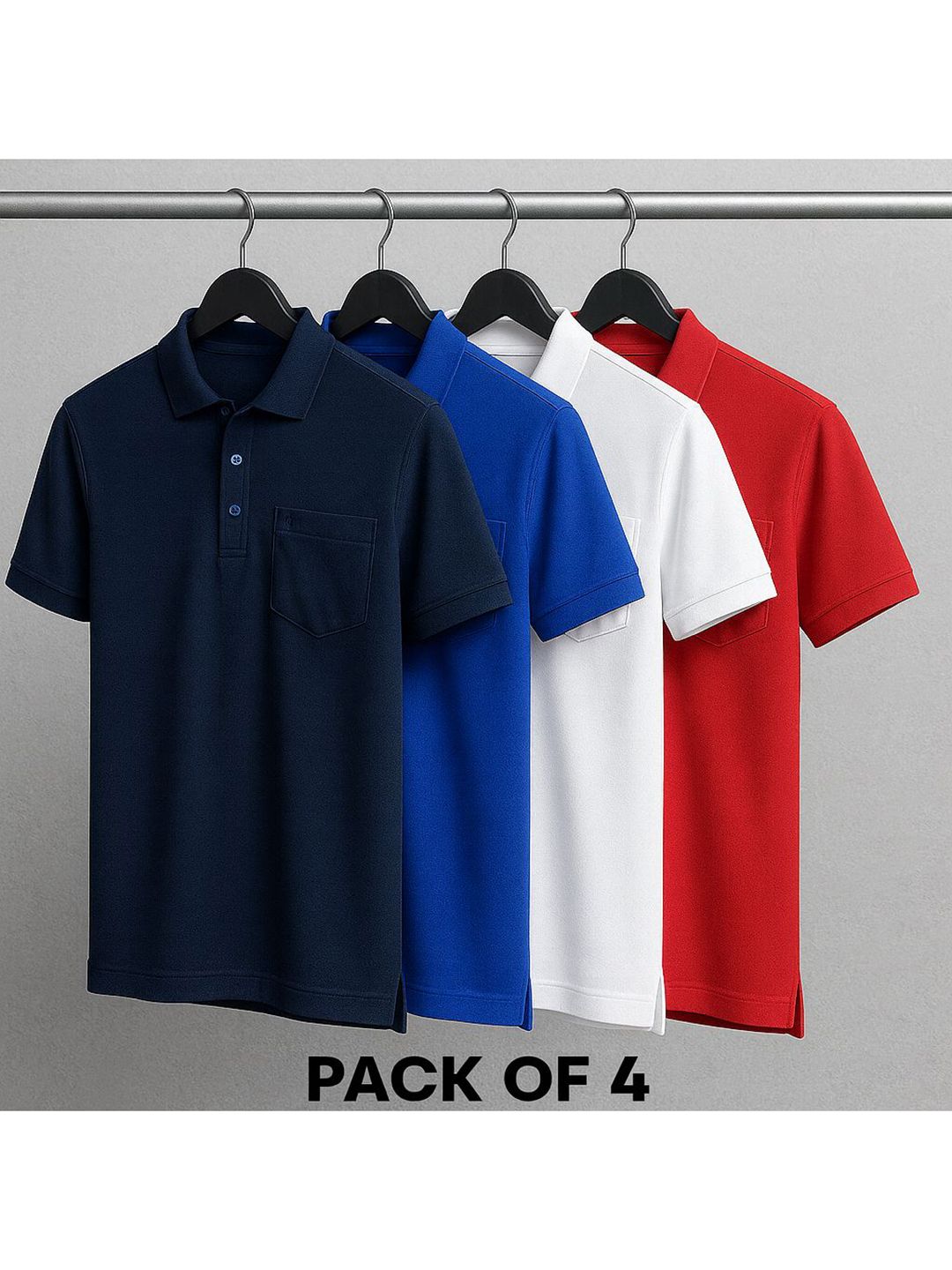SCUBA Mens Polo Solid Tshirt With Pocket-image-2