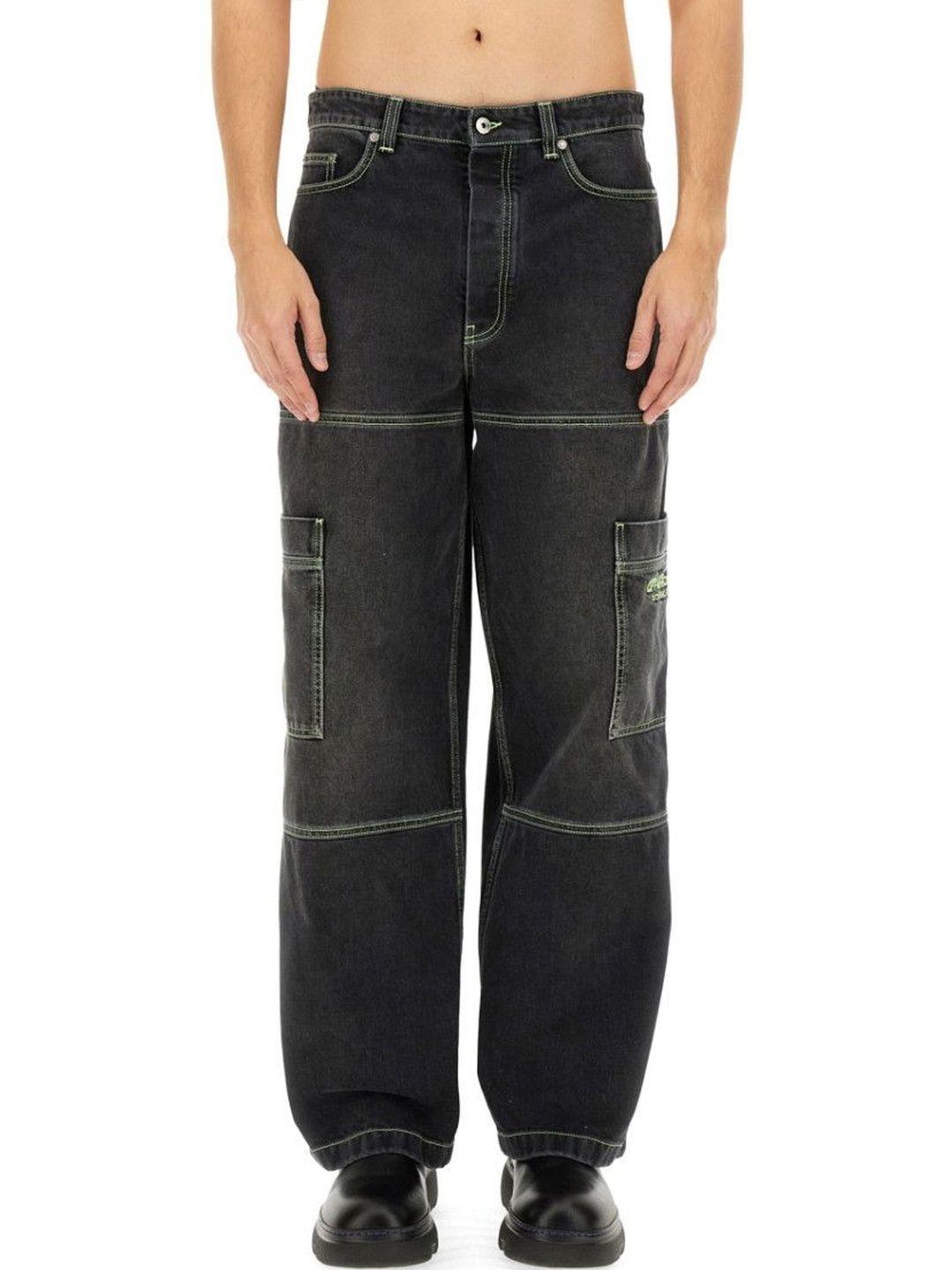 off-white Black Mid Rise Jeans-picture-29