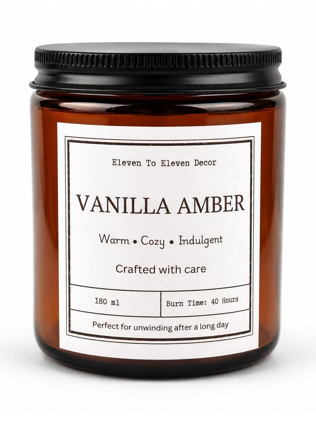 Eleven To Eleven Decor White & Brown 1 pieces Jar Candle-image-6