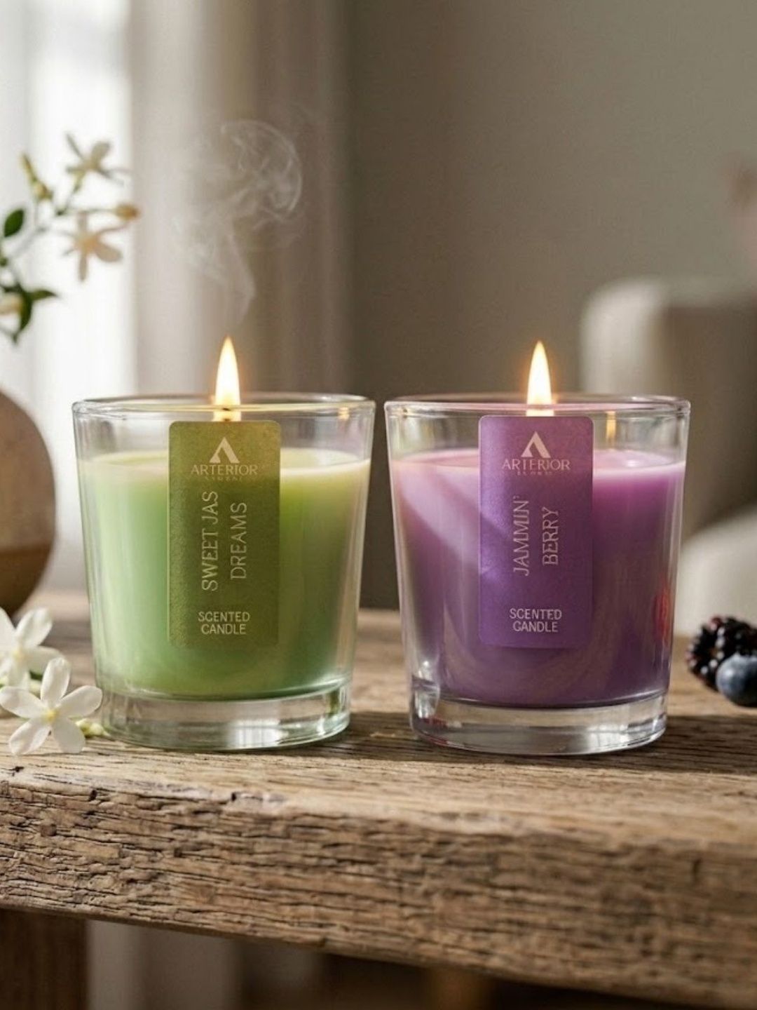 Whipandwick Multicoloured & Green Jar Candle-picture-23