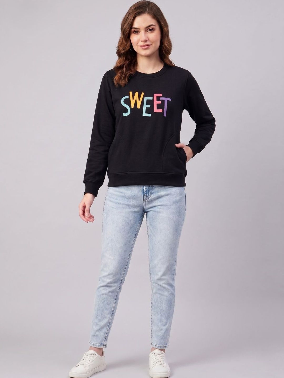 AWIBE Women Typography Printed Pullover-image-35