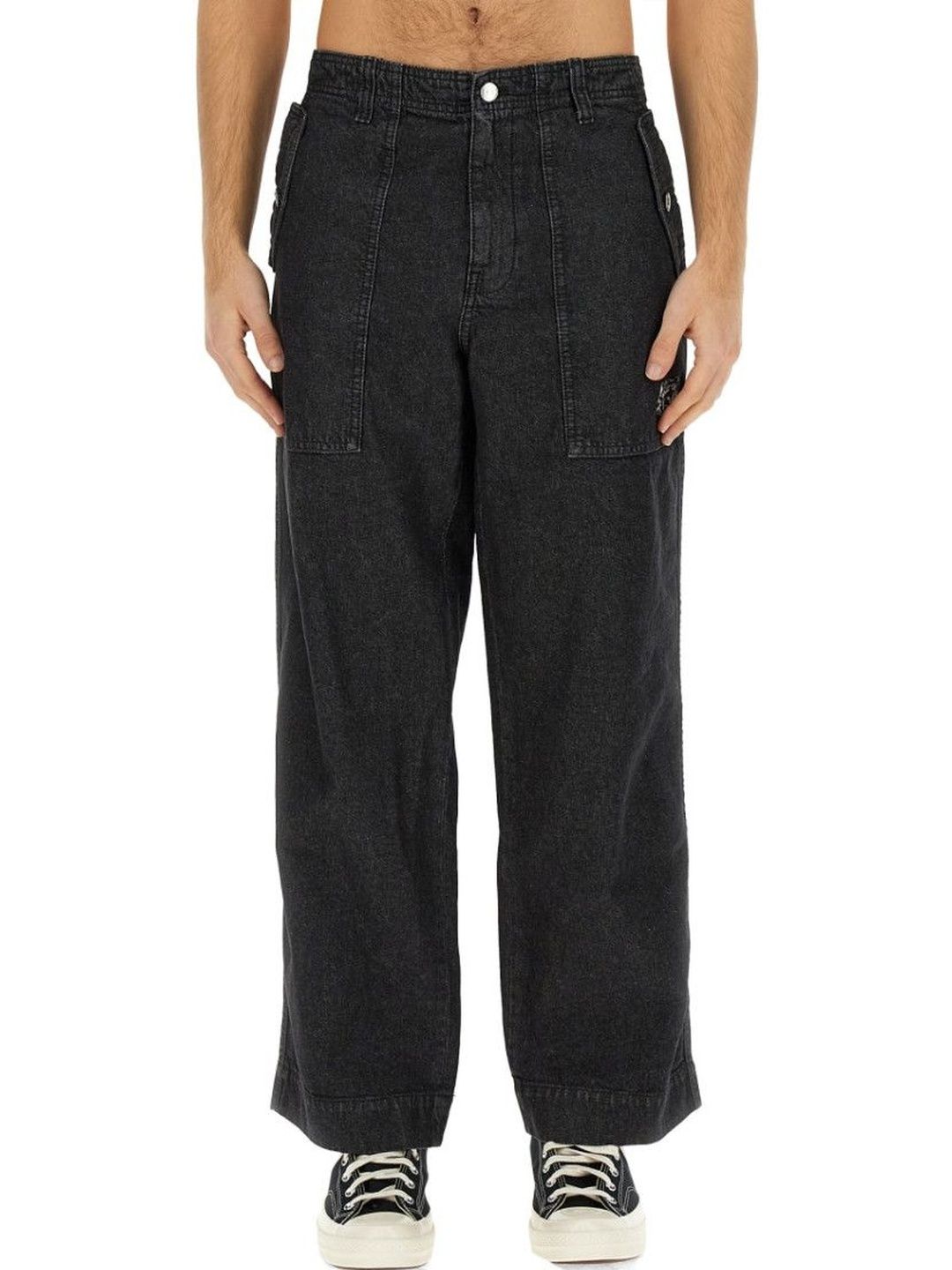 maison kitsune Black High Rise Jeans-picture-38