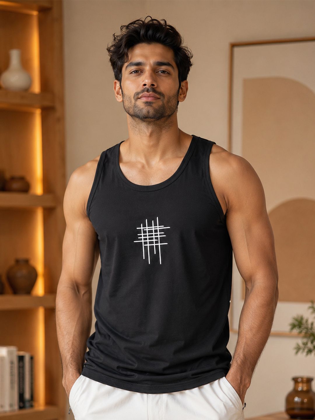 Dollar Printed Cotton Tank-picture-49