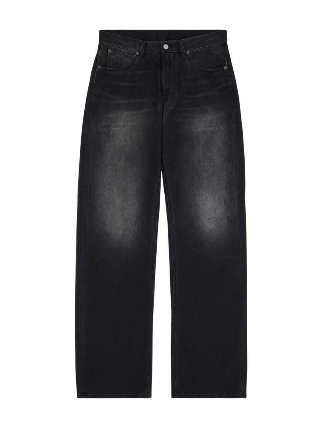 mm6 maison margiela Black Mid Rise Jeans-picture-15