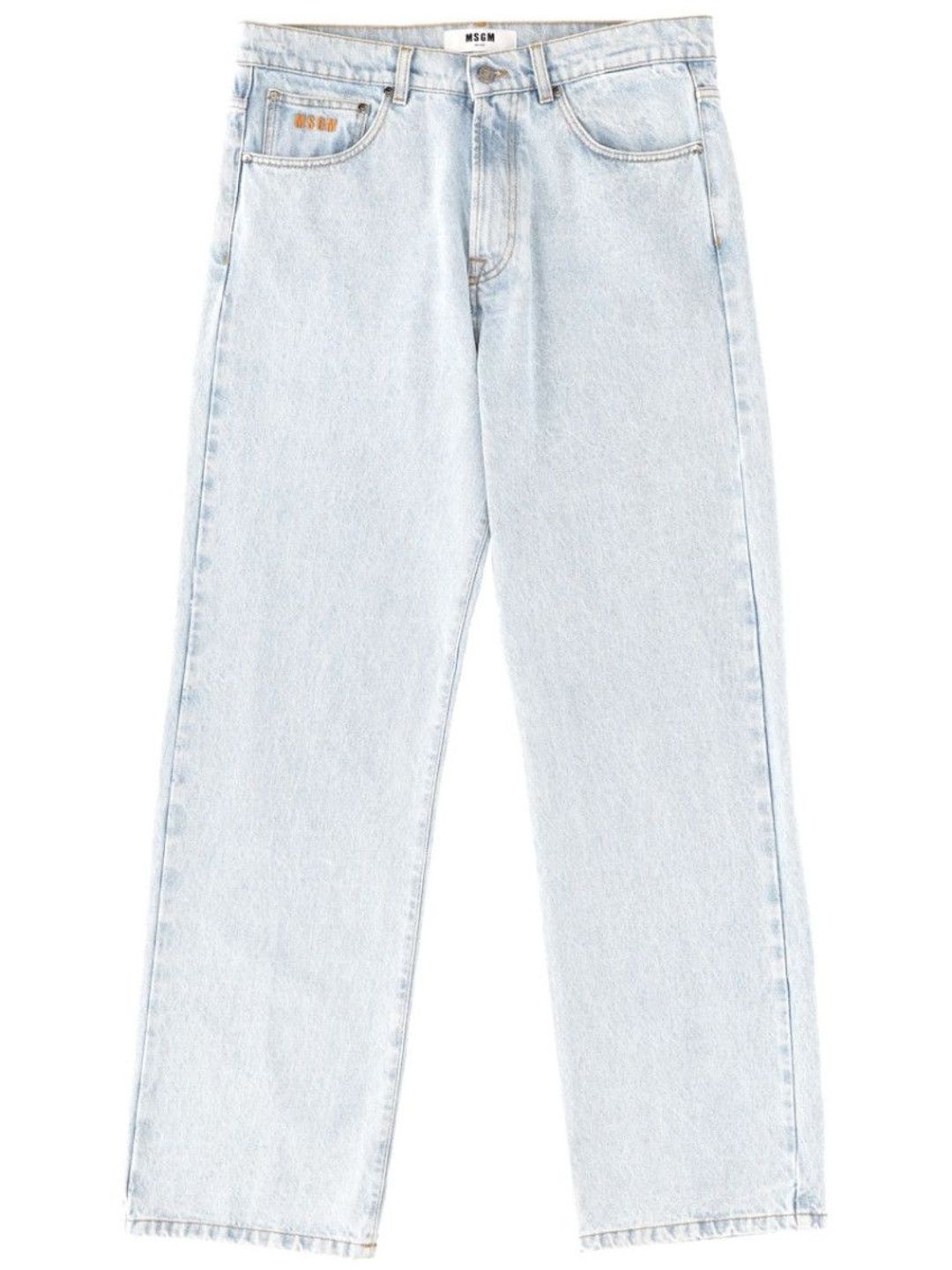 Light Blue Relaxed Jeans-image-0