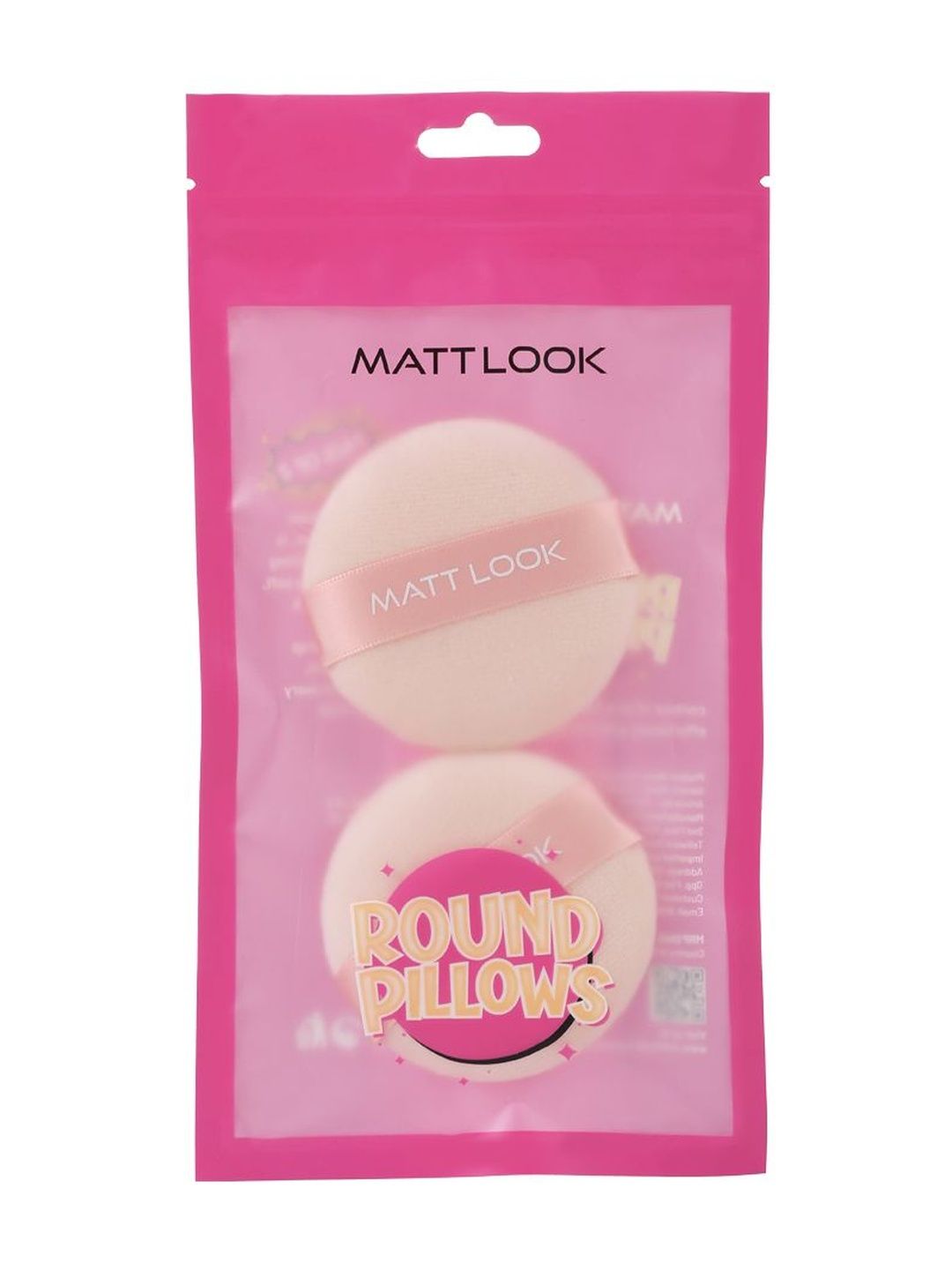 MATTLOOK Set Of 2 Round Pillows Powder Puff-picture-44