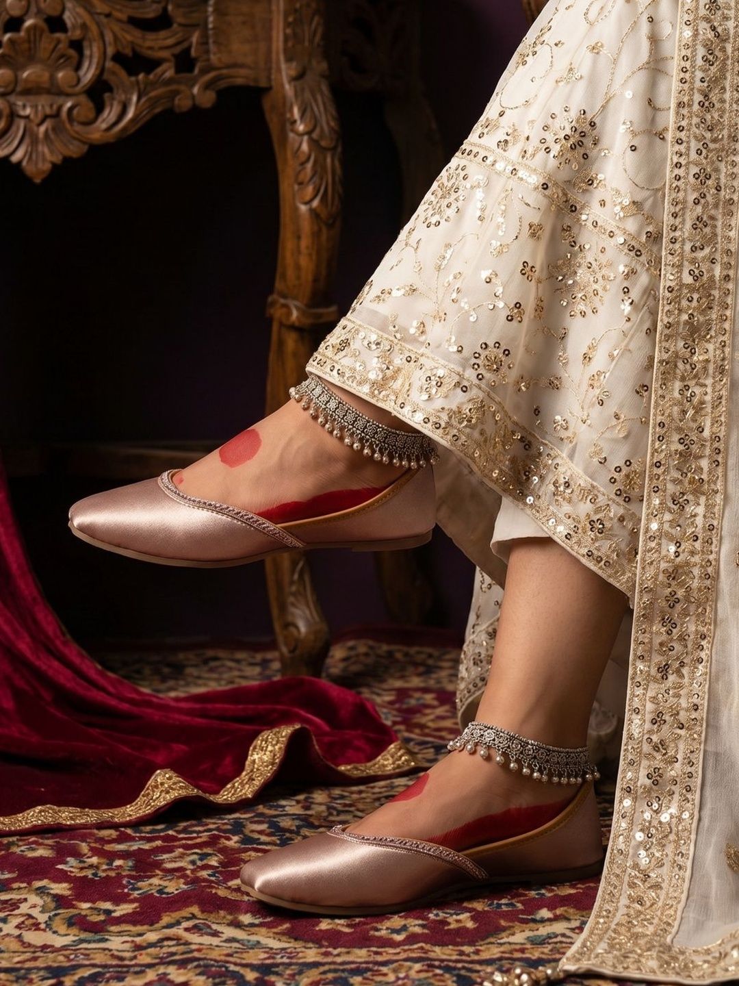 JodyHub Women Ethnic Mojaris Flats-image-7