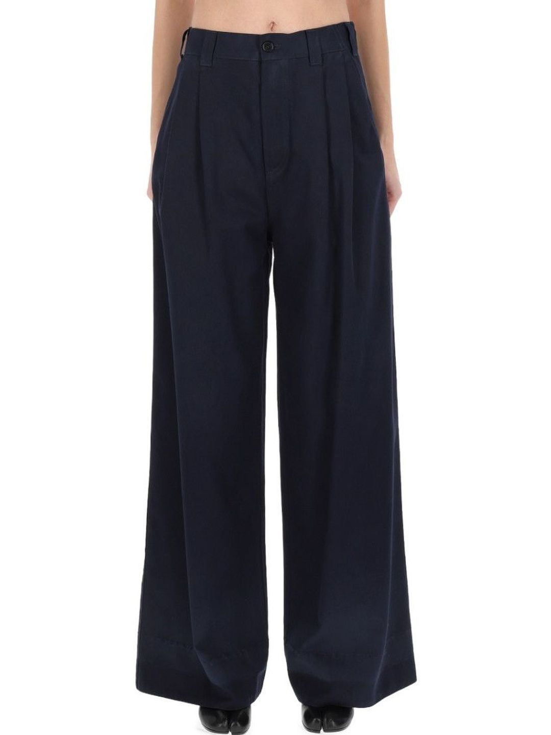 Blue Flared High Rise Jeans-image-23