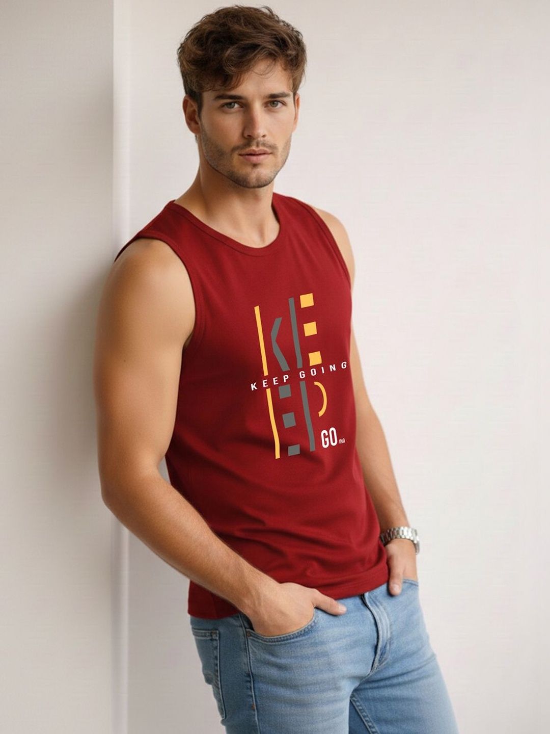 CRYPTIC Printed Assorted Cotton Tank-image-14