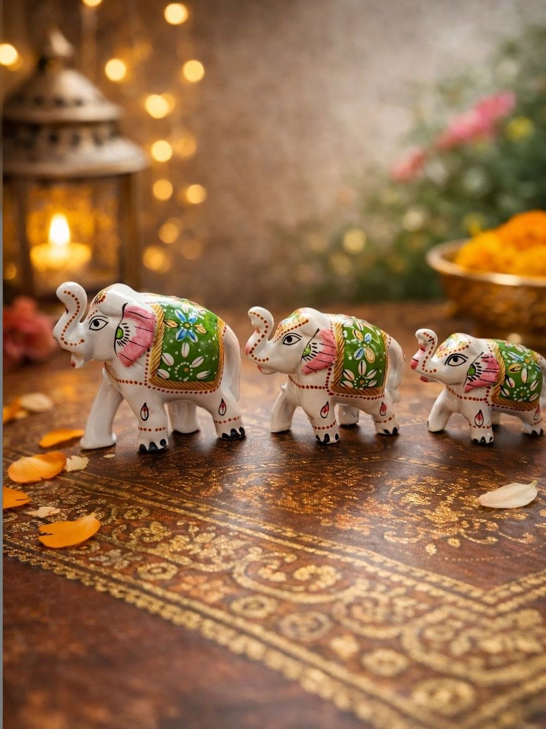 Sunharshana Jewelscrafts White Figurine Showpiece