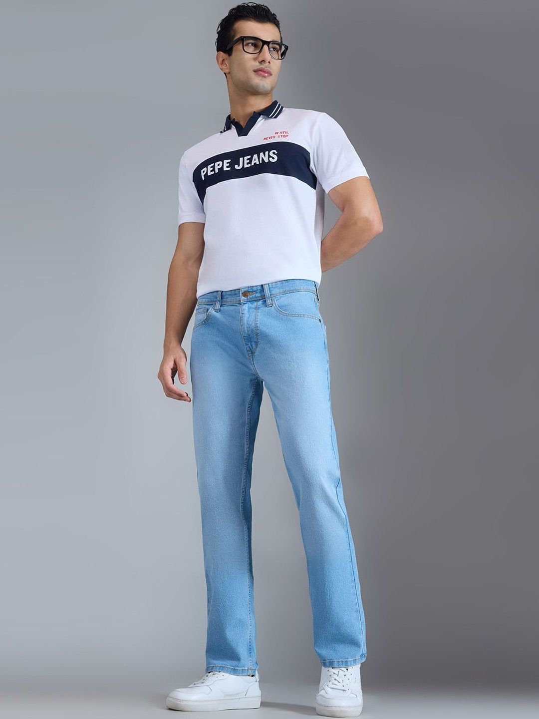 Pepe Jeans Men Holborne Straight Fit Mid-Rise Stretchable Jeans-picture-20