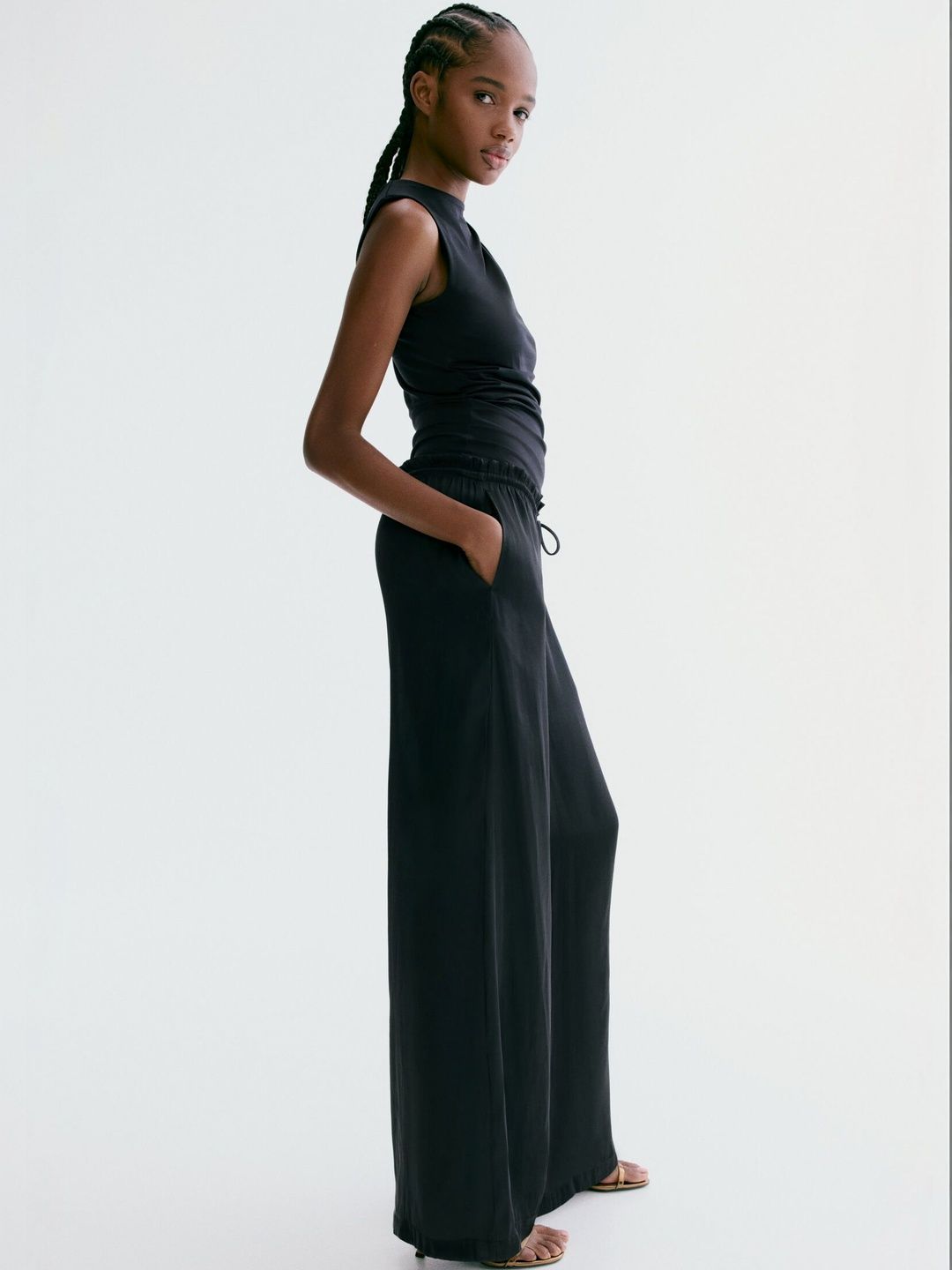 H&M Satin Drawstring Trousers-picture-23