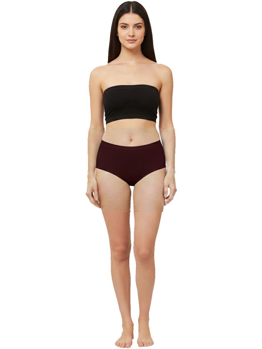 PRASUB Women Pack of 4 Leak-Proof Assorted Cotton Blend Basic Briefs-picture-14