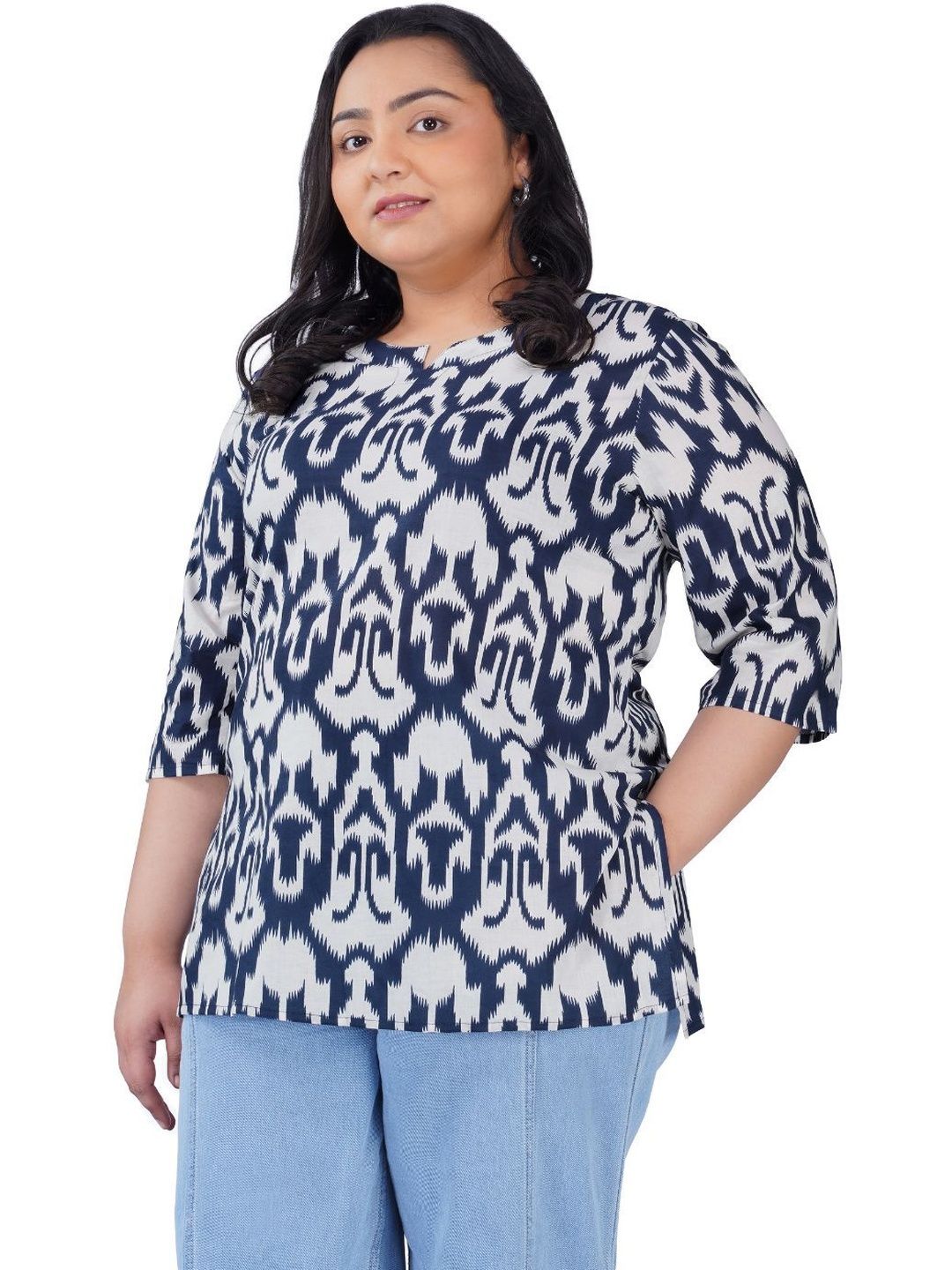 30 Looks Ethnic Motifs Printed Pure Cotton Kurti-picture-26