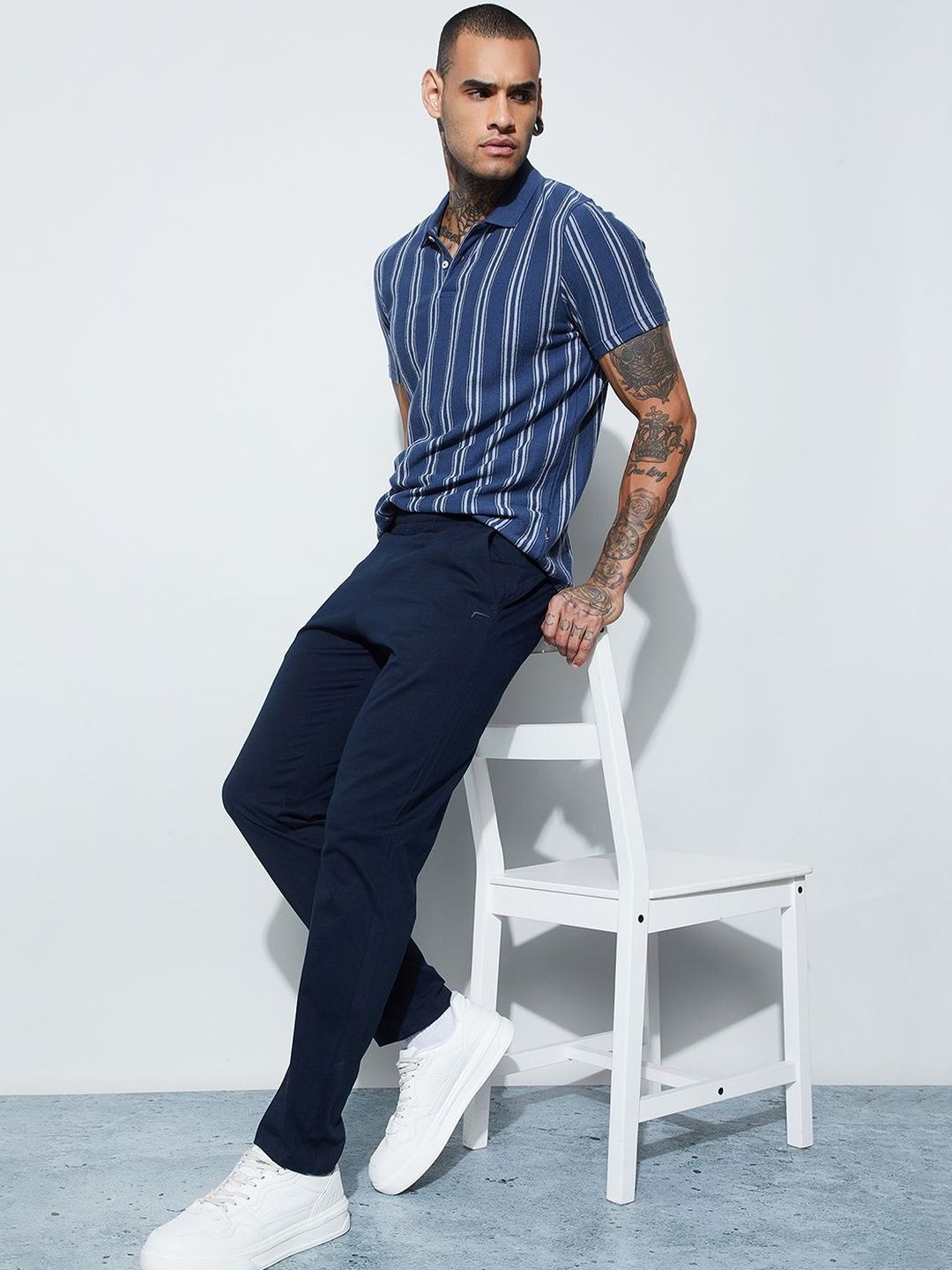 Fame Forever by Lifestyle Men Blue Regular Solid Cotton Track Pant-picture-42