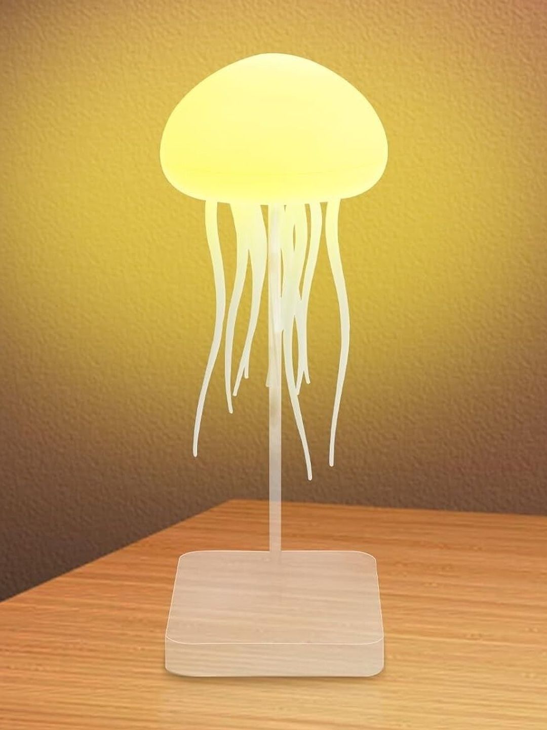 DWIZA ENTERPRISE White Acrylic Contemporary Cylindrical Shaped Table Lamp-image-6